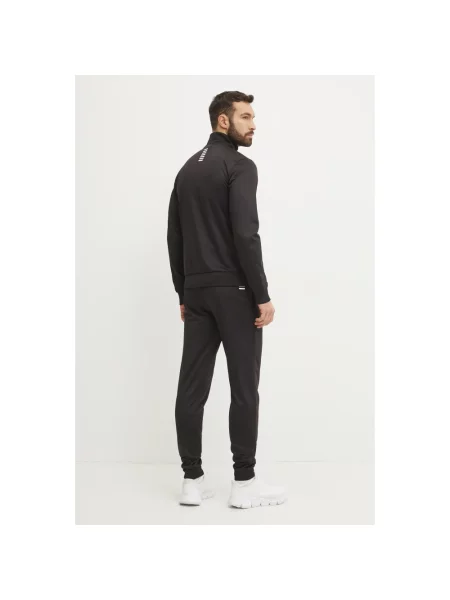 Komplet dresowy Ea7 Emporio Armani na siłownię czarny