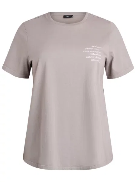 Zizzi Tricou Mave turcoaz / gri / roz alb