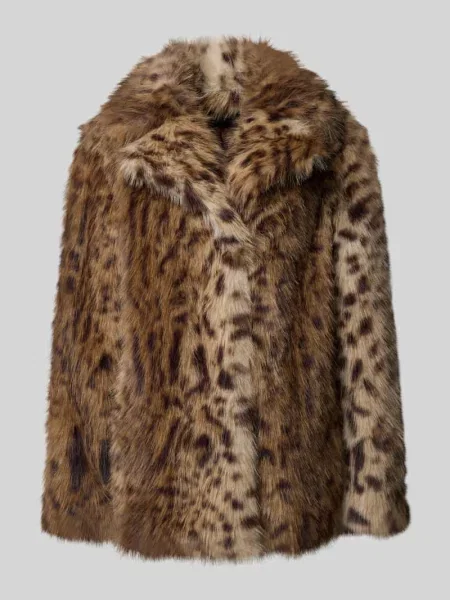 Kurtka z obszyciem ze sztucznego futra Petite M.