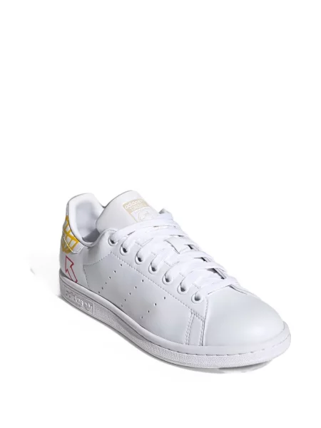 Sneakersy Adidas Stan Smith z nadrukiem galaktyka na platformie białe