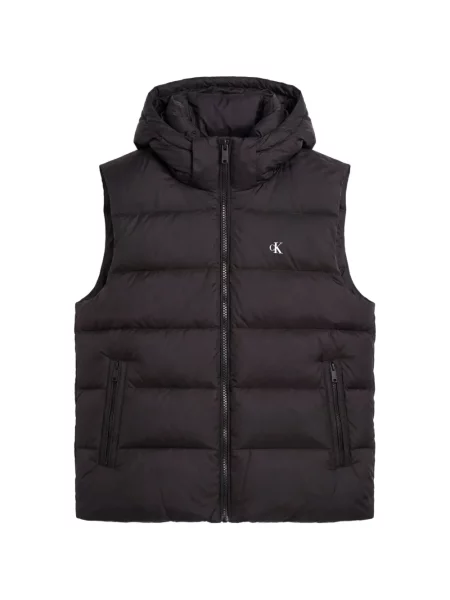 Vestă Calvin Klein cu glugă negru