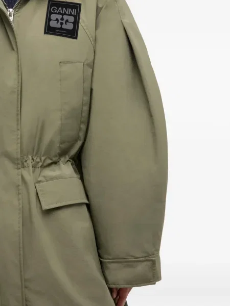 Geacă parka Ganni verde