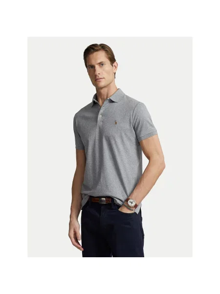 Polo Ralph Lauren Polo marškinėliai Custom Slim Fit pilka