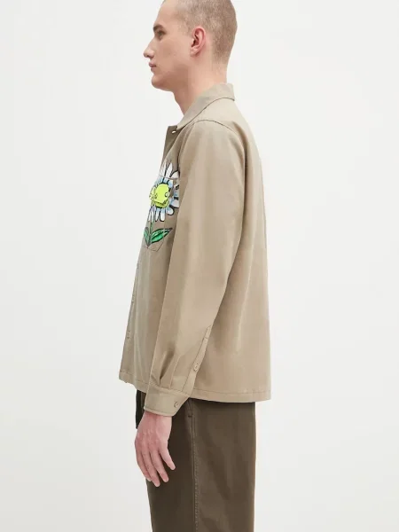Πουκάμισο Sky High Farm Daisy workshirt ανδρικό μπεζ