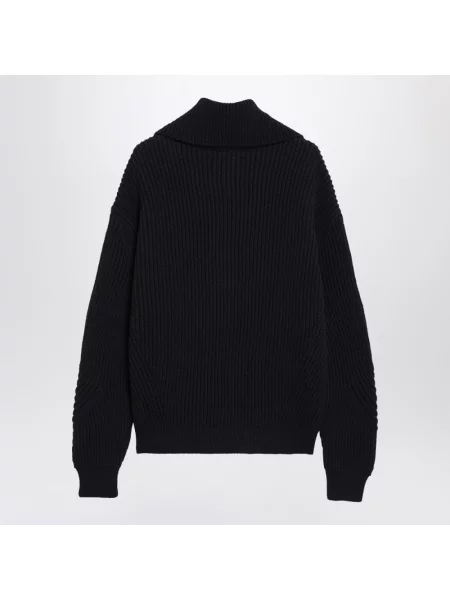Sweter Dries Van Noten wełniany niebieski