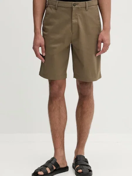 Calvin Klein šortky s bavlnou zelené
