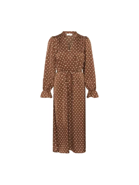 Maksi sukienka maxi Inwear brązowa