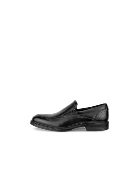 Skórzane loafersy Ecco Lisbon czarne