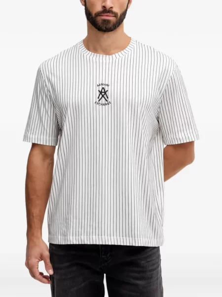 Tricou Armani Exchange cu imagine alb