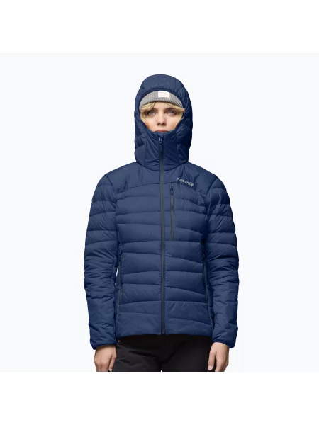 Geacă cu puf pentru femei NORRONA Falketind Down Zip Hood indigo night