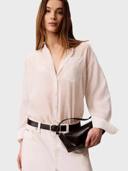 Сумка Calvin Klein с лого черная