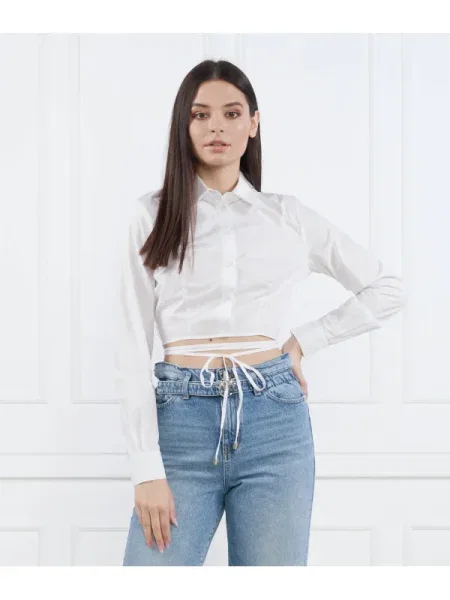 Pinko Cămașă CALOROSO | Cropped Fit alb
