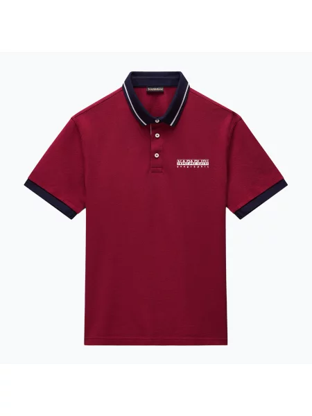 Koszulka polo Napapijri E-Zeri tibetan red czerwone