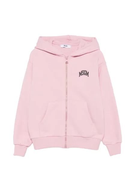 Bluza z kapturem dziecięca Msgm różowa