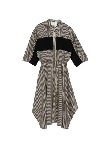 Rochie 3.1 Phillip Lim cu dungi de costum negru