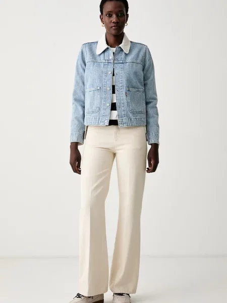 Levi's μπουφάν γυναικείο ντένιμ UTILITY OG μπλε