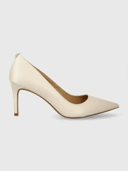 Pantofi cu toc Michael Michael Kors din piele bej