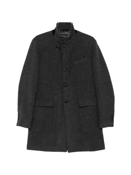 Palton Fay cu model herringbone gri