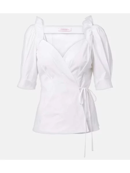 Top Carolina Herrera alb