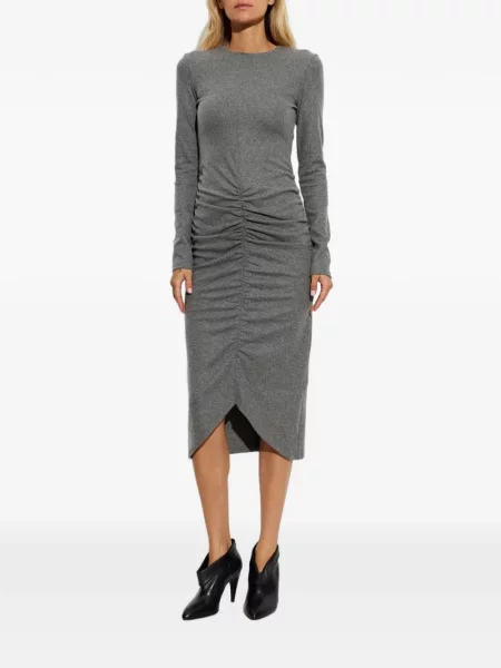 Rochie midi Marant Etoile cu volane gri