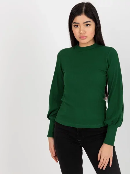 Bluză Fashionhunters verde