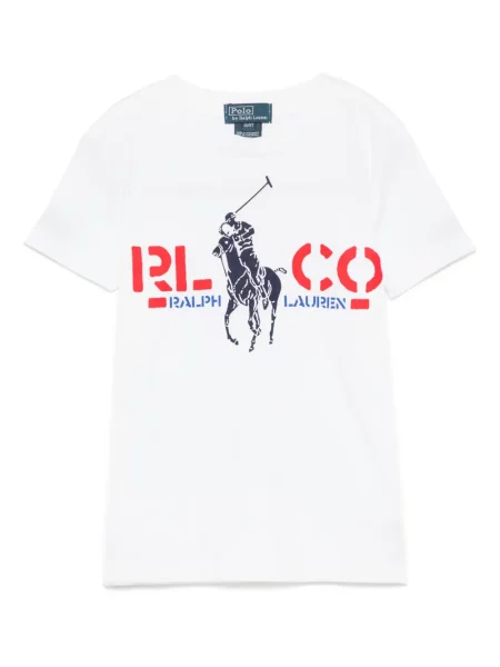 Koszulka polo dziecięca Polo Ralph Lauren biała
