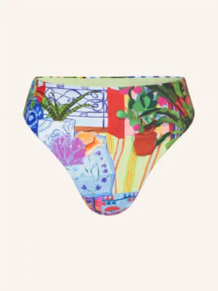 Seafolly Majtki Bikini Z Wysokim Stanem La Boca blau czerwony