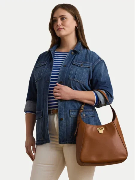 LAUREN RALPH LAUREN Geantă Large Tanner Shoulder Bag maro