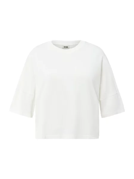 Pudełkowy krój T-shirt z opuszczonymi ramionami Model KUSIA' Drykorn biała