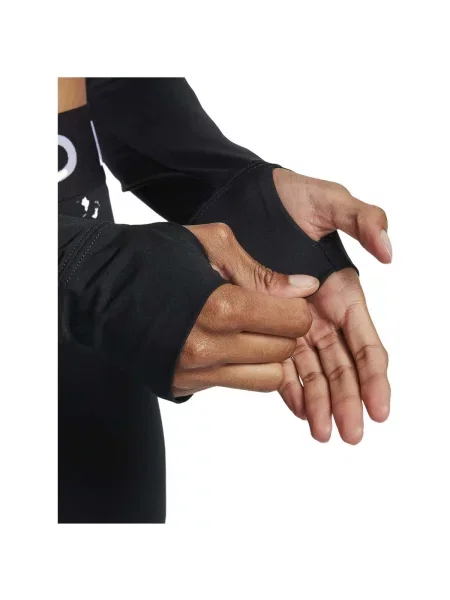 Dámske tréningové tričko s dlhým rukávom Nike Pro Dri-Fit black/white čierna