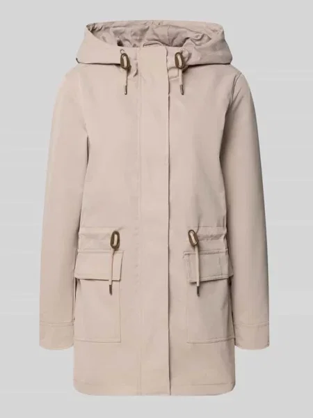 Krój regular fit Parka z tunel Model LOUISE' Only beżowa