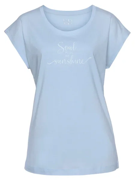 VIVANCE Tricou deschis albastru