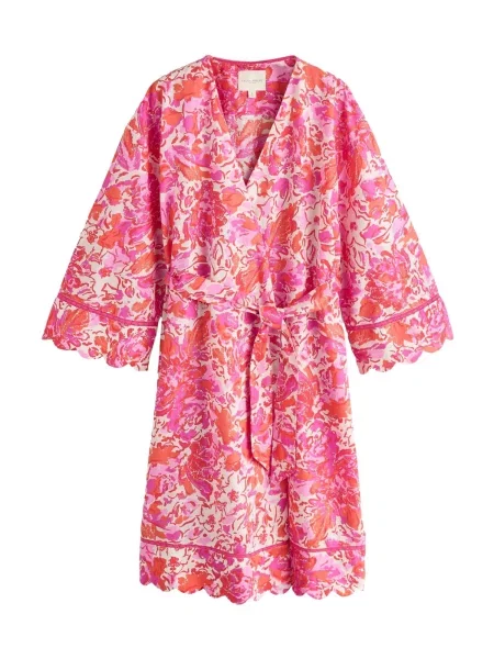 LAURA ASHLEY Jutranja halja kremna / roza oranžno rdeča