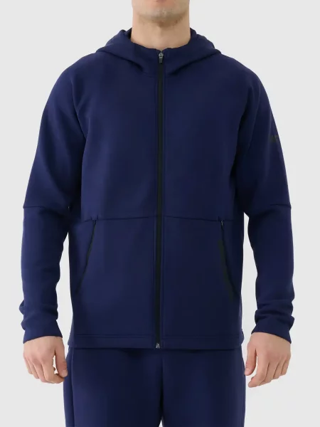 4F bluza z kapturem L granatowy