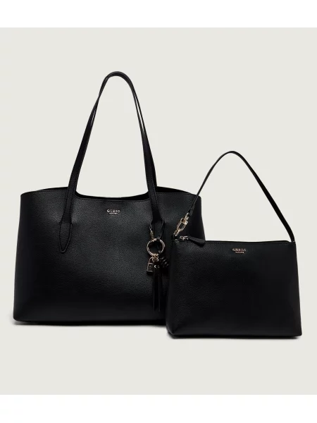 Guess Geantă shopper 2 în 1 Melody negru