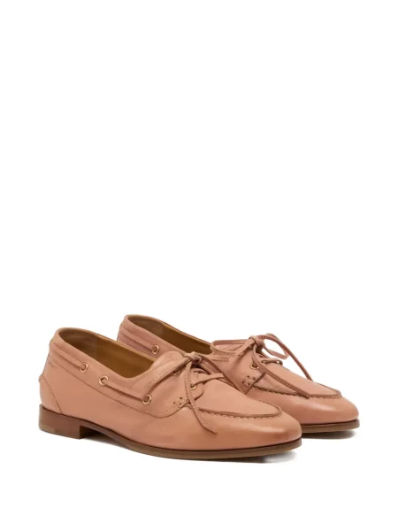 Pantofi loafer Bally din piele roz
