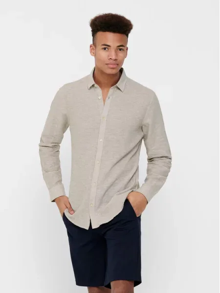 Only & Sons Marškiniai Caiden' smėlio