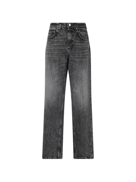 Blugi cu picior larg Department 5 cu autograf gri