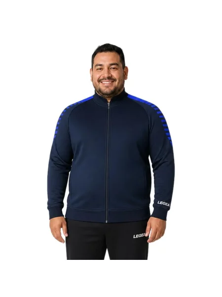 Kurtka sportowa z zamkiem ENERGY oversize niebieska