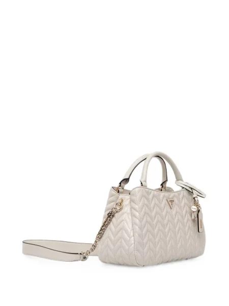 Ватиран шопинг чанта Guess с автограф