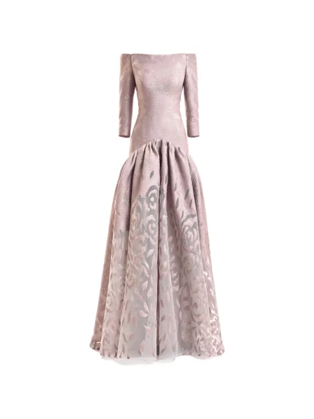 Rochie Gemy Maalouf din jacard roz