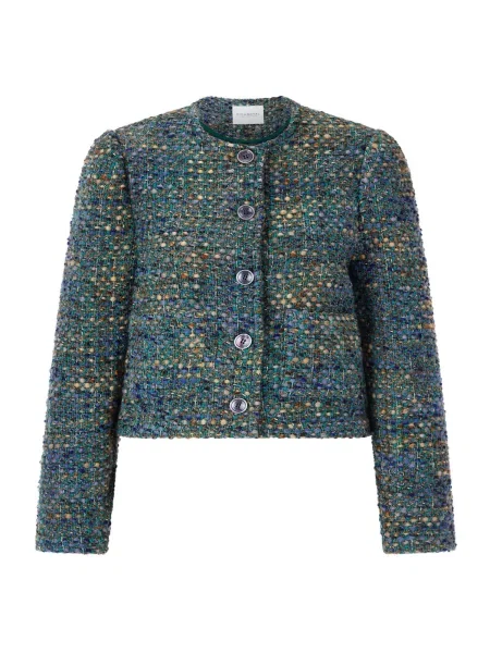 Rich & Royal Sacou / verde pin / portocaliu deschis albastru