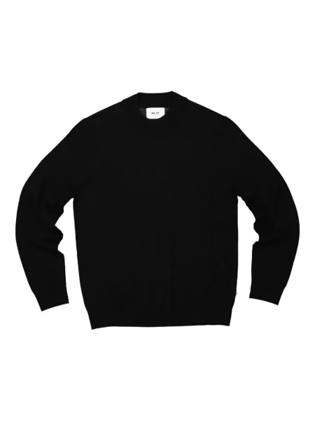 Pulover Nn07 cu decolteu rotund lung negru