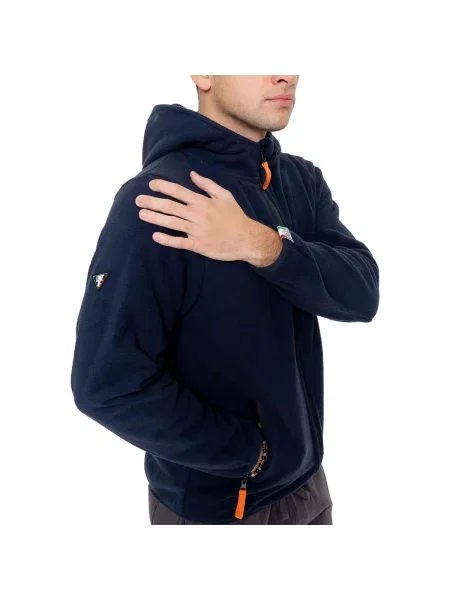 Mikina na zips Leone 1947 modrá