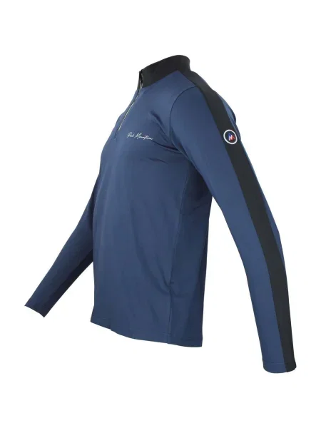 Tricou mânecă lungă Peak Mountain albastru