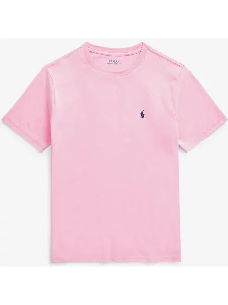 Koszulka z krótkim rękawem dziecięca Ralph Lauren Crewneck S różowa