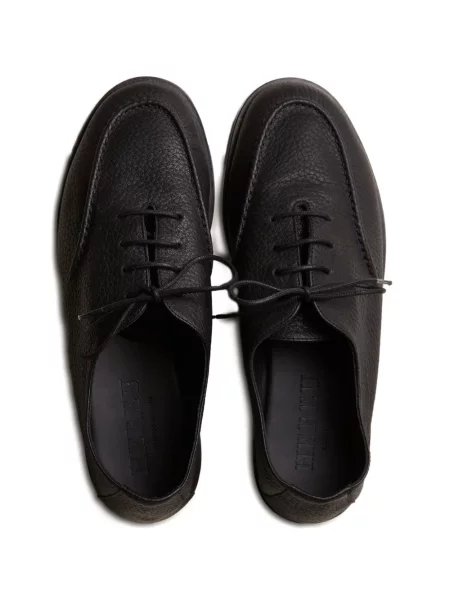 Pantofi loafer Hereu cu șireturi din piele negru