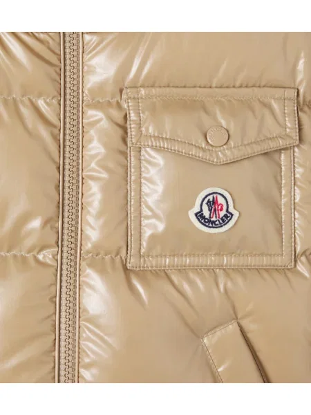 Gyerek pehelydzseki Moncler Enfant bézs