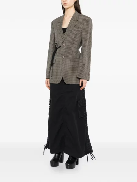 Sacou Balenciaga în carouri plic