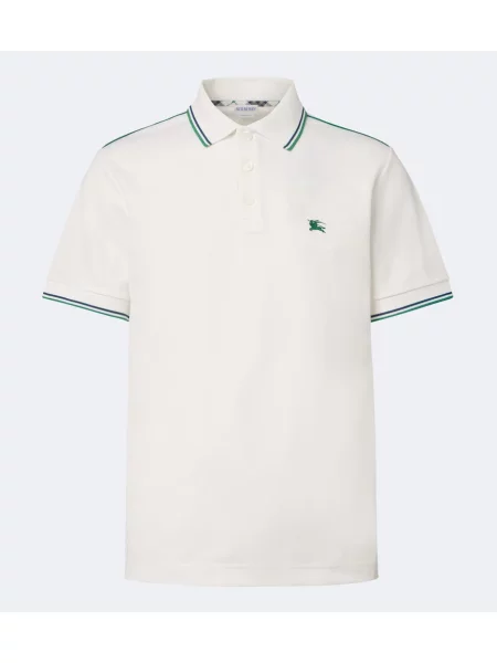 Tricou polo Burberry alb